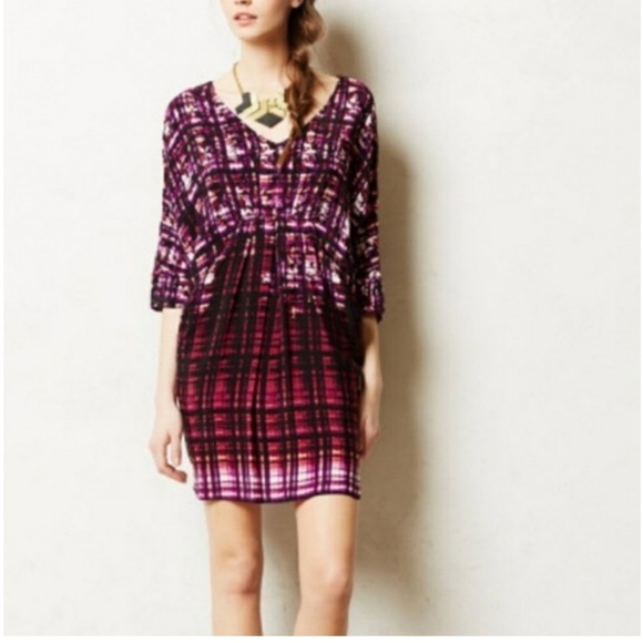 ANTHROPOLOGIE Maeve Petal Palette Boho Tunic Dress medium - Picture 2 of 7